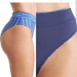 Maaji high waisted strip bikini bottoms brand new size medium